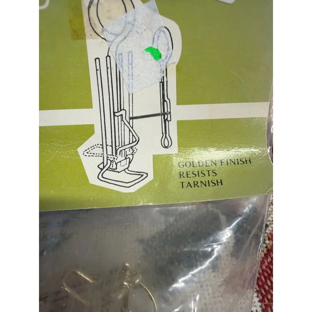 Vtg Conso Evergold Rings with Nip-Tite Pleater Hooks Ring End Pins Lot of 5 NOS